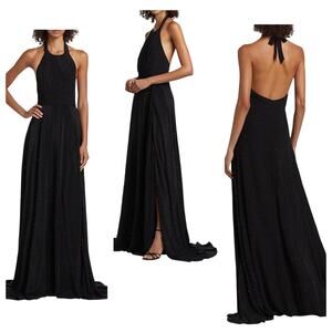 Azeeza Gown
“Rosa” Sequined Black Silk Sleeveless Halter size small NWT